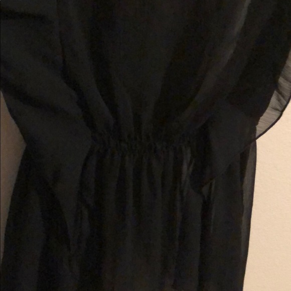 Black See Thru Blouse - Picture 2 of 3